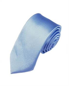 Smart metal blåt slips til mænd